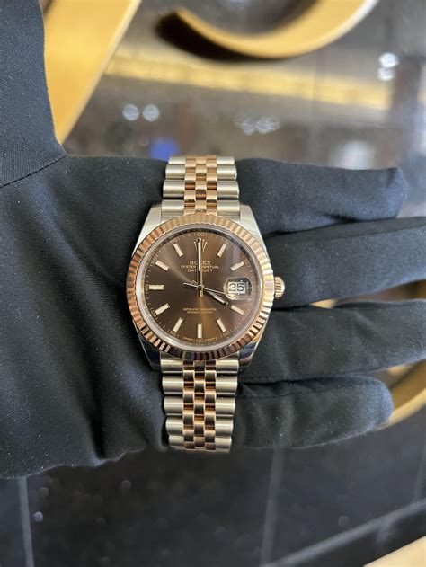 rolex day date gold chocolate dial|rolex datejust 41 chocolate dial.